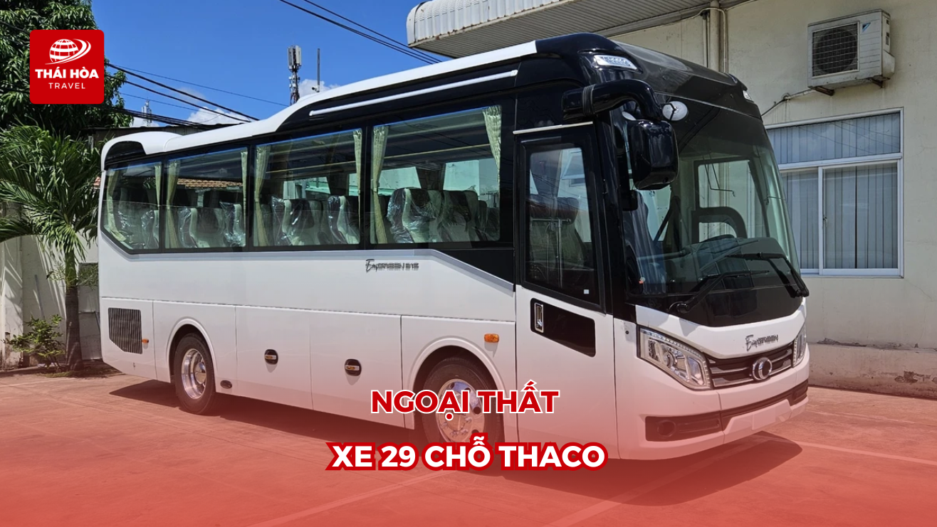 Xe Thaco 29 chỗ sở hữu thiết kế hiện đại, sang trọng
